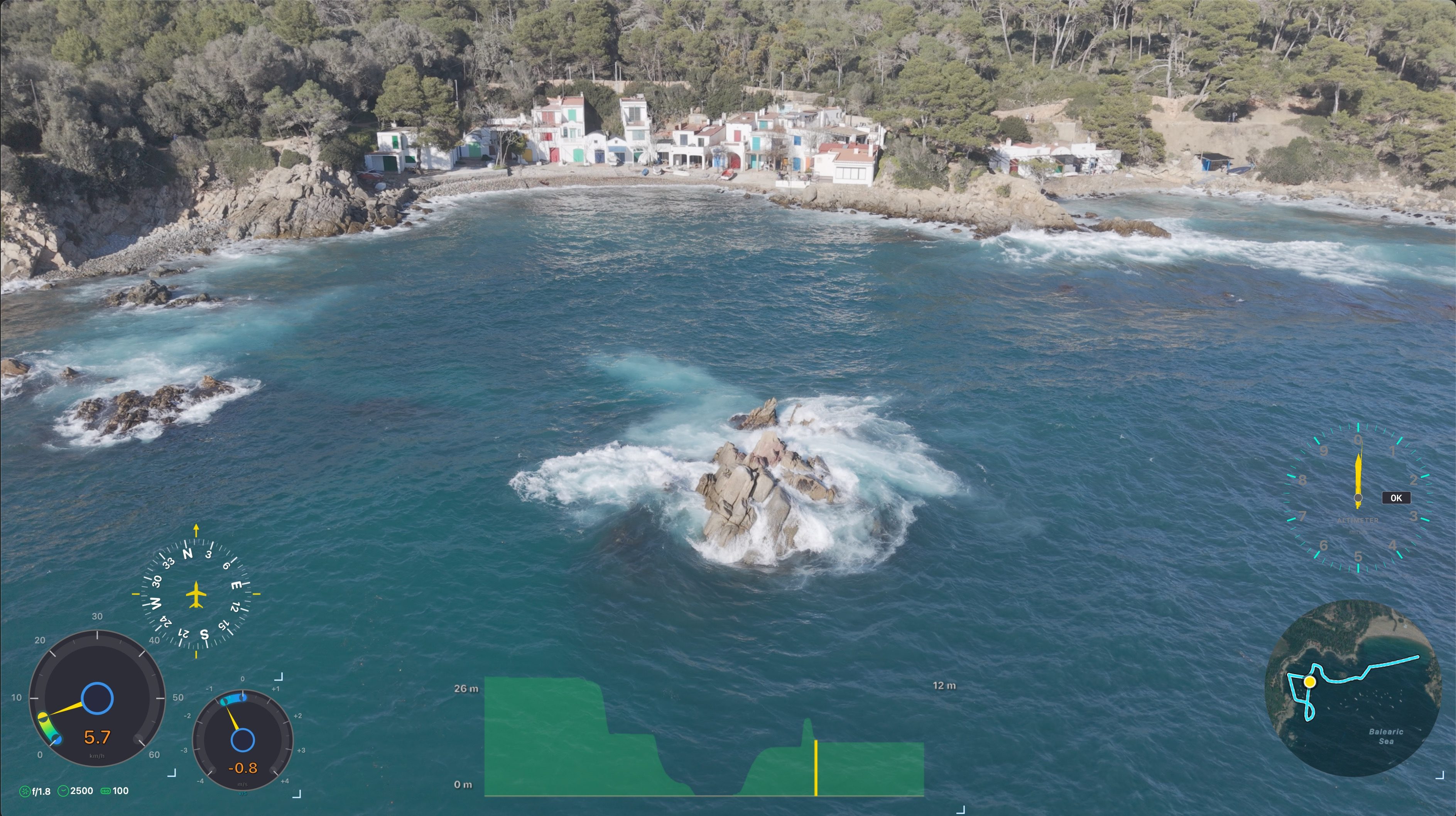 Original ungraded drone footage — flat color profile