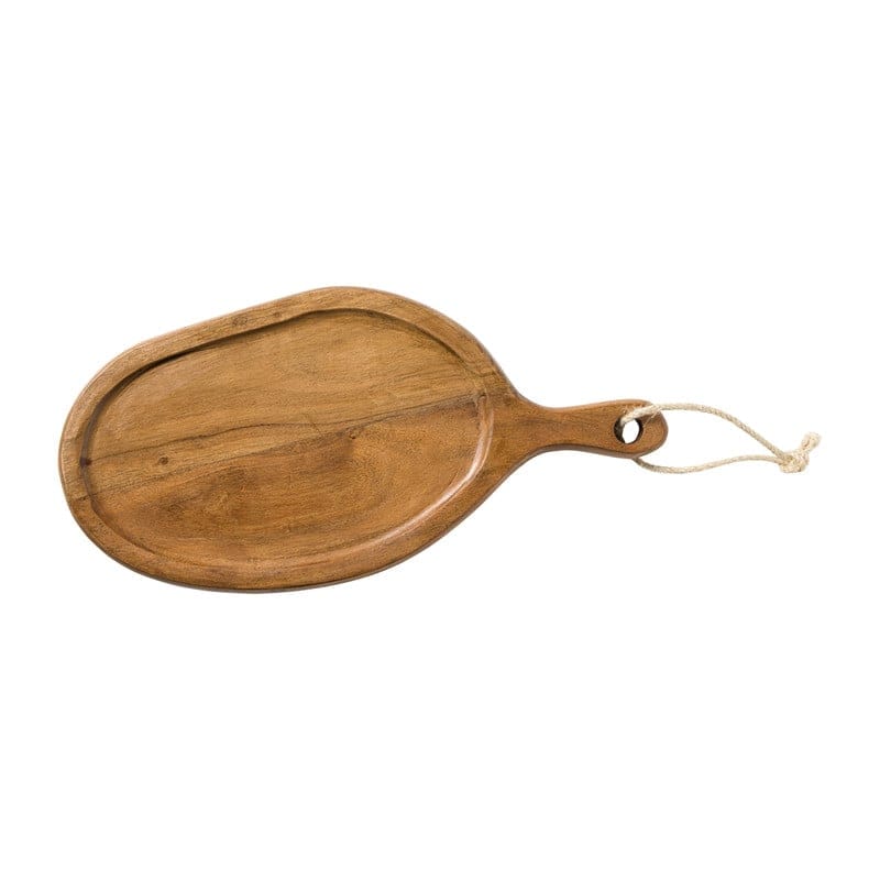 Acaciahouten serveerplank – 40 x 21 cm 1 Acaciahouten serveerplank 40 x 21 cm met ophangkoord